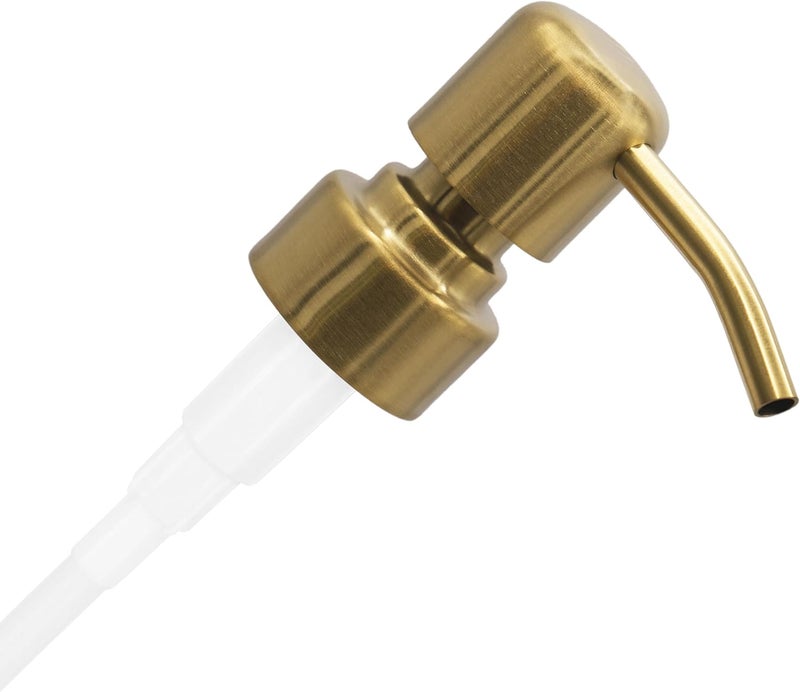 Altglas Stainless Steel Soap Pump 'Zagreb' as Replacement for Liquid Hand Soap Dispensers (Brushed Gold) - Fits e.g. Jack Bottle - Image 1